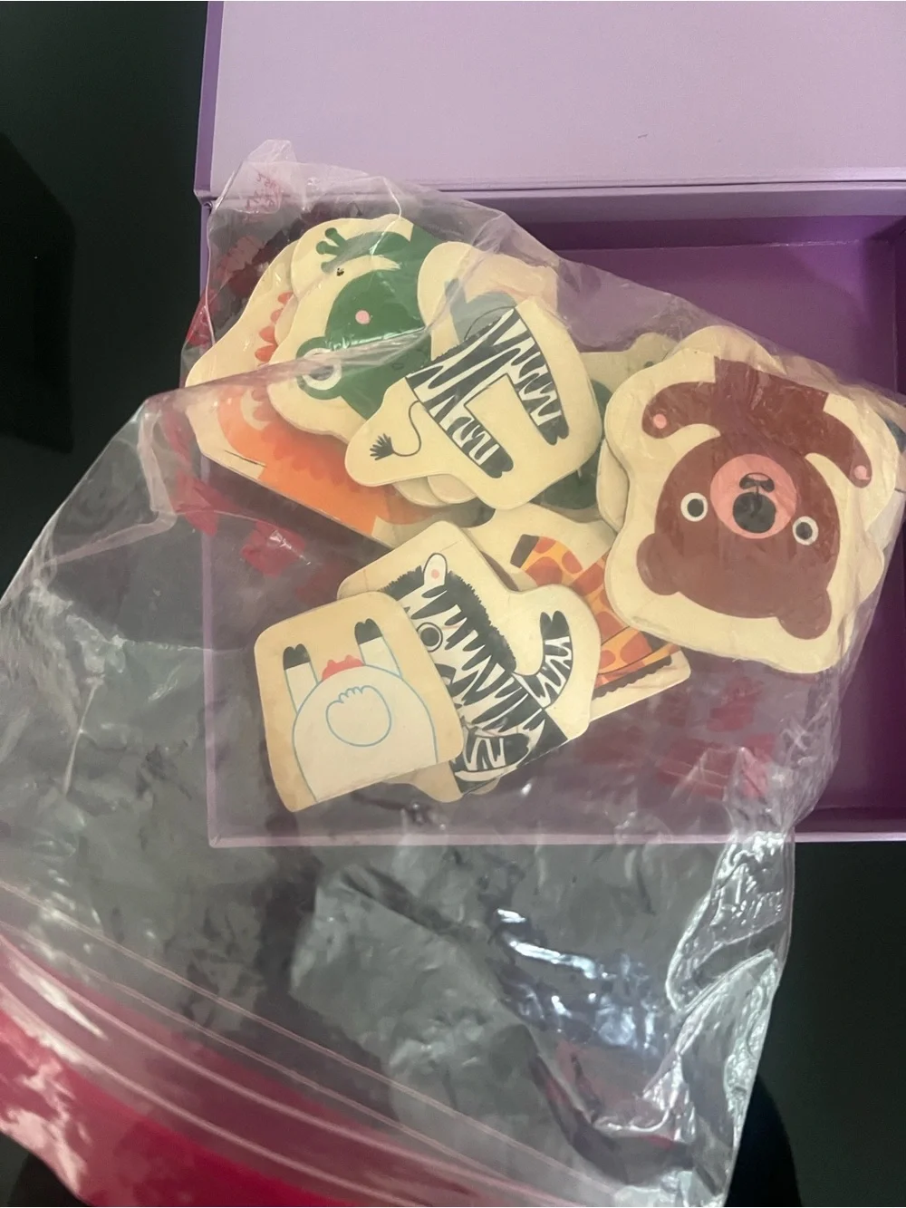 Djeco Magnetic's Coucou Animal Matching Game - Purple Box